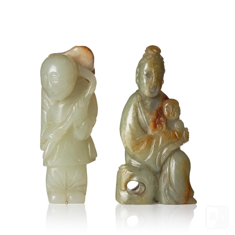 Two jade sculptures,
